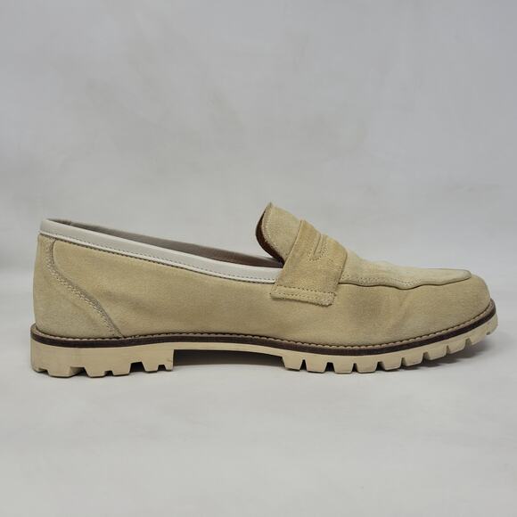 Paire & Fils Loafers Mens EU39 US6 Champagne Beige Suede L'Embellie Casual Work - Picture 5 of 14